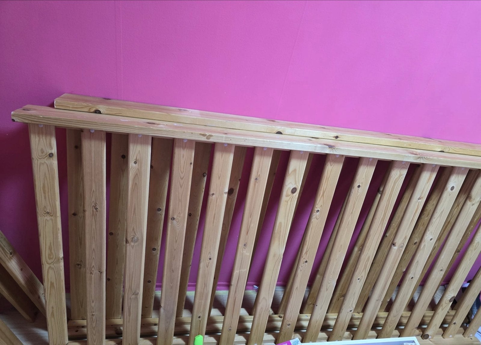 Ikea MEYDAL houten stapelbed met 2 matrassen, Ophalen, Gebruikt, 90 cm, Eenpersoons