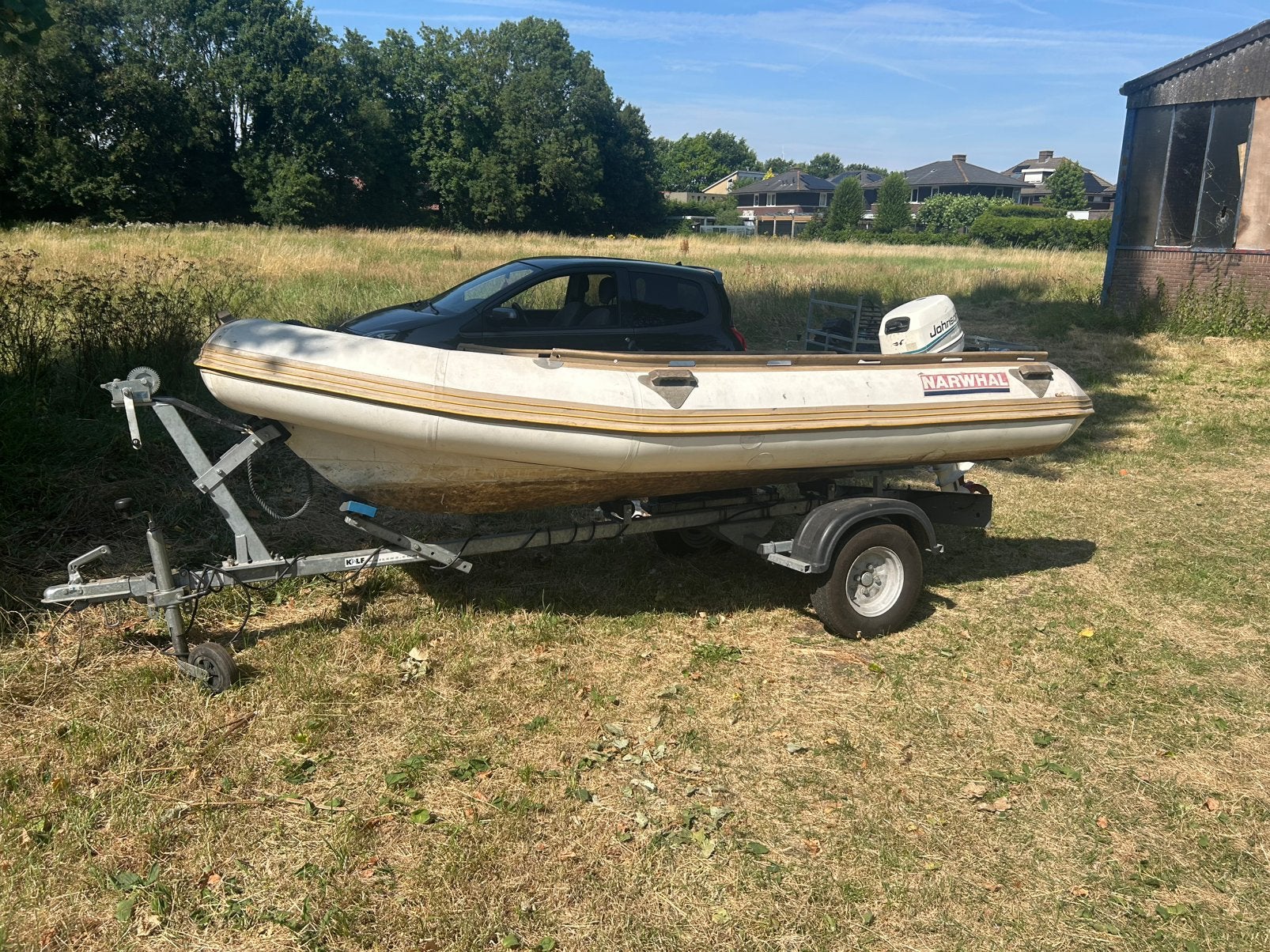 Narwhal nk360 met 8 pk 4 takt outboard en trailer, Watersport en Boten, Ophalen, Gebruikt