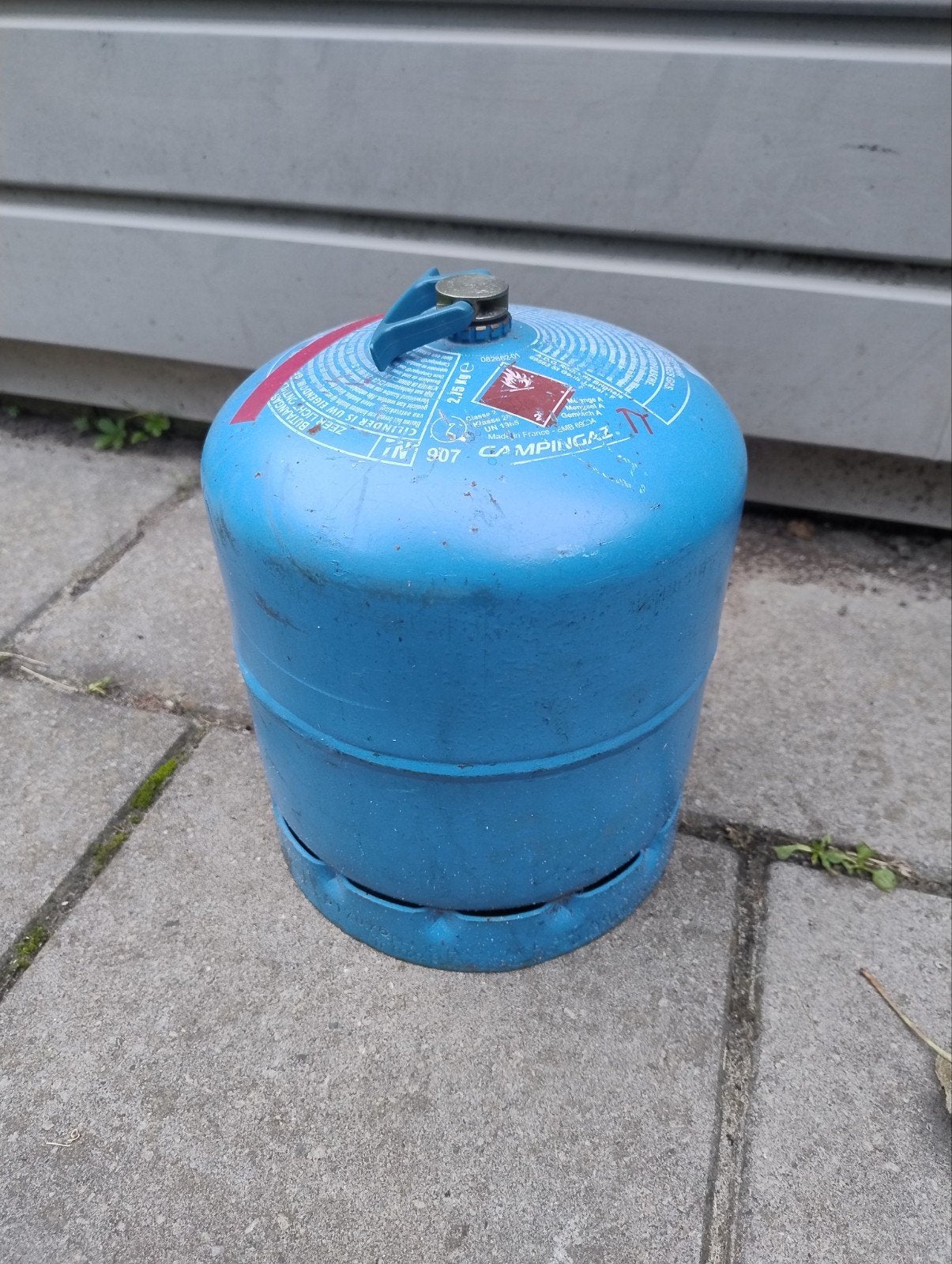 Campingaz fles 907 leeg, Ophalen