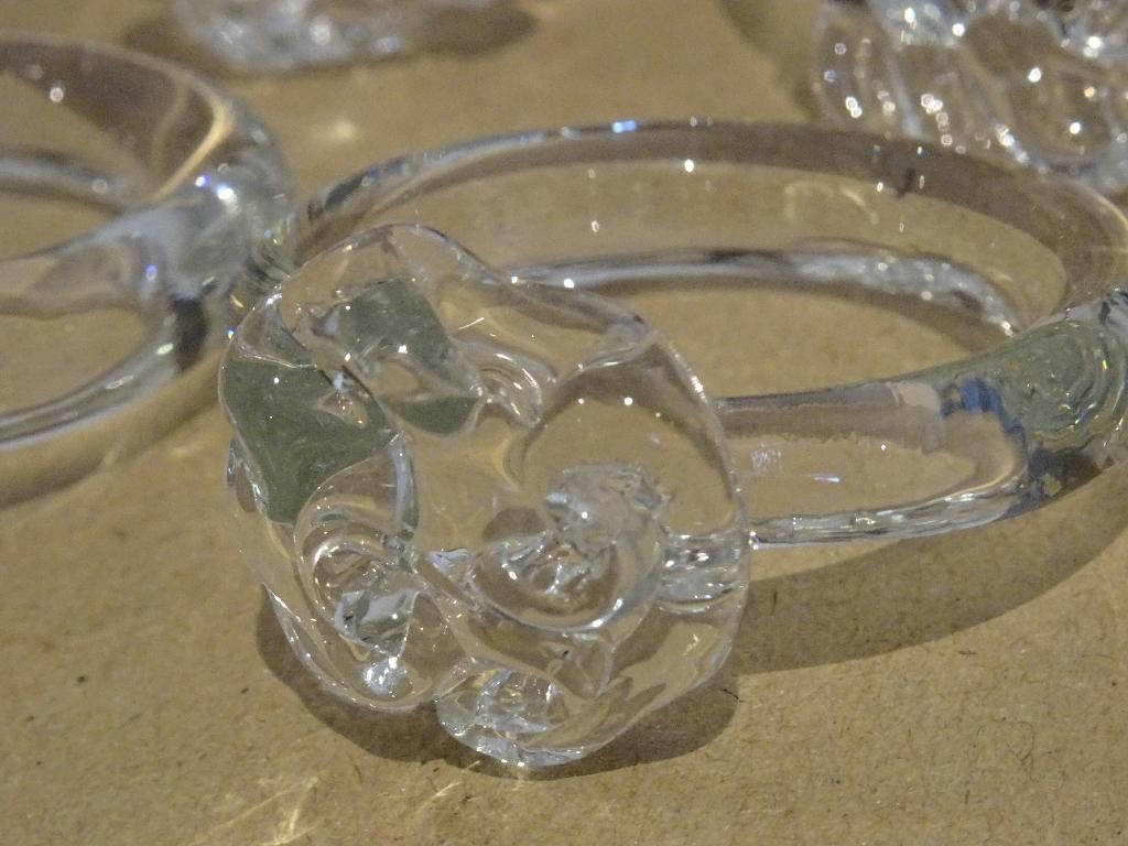 servetringen kristal servet ringen kristallen napkin rings, Ophalen of Verzenden, Zo goed als nieuw, Overige materialen