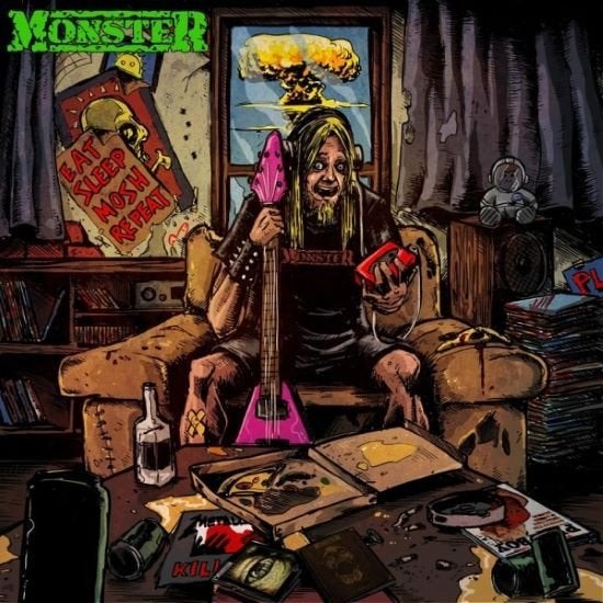 Monster - Eat Sleep Mosh Repeat MCD Death Thrash Metal 2022, Death metal, EP, Ophalen of Verzenden, Nieuw in verpakking