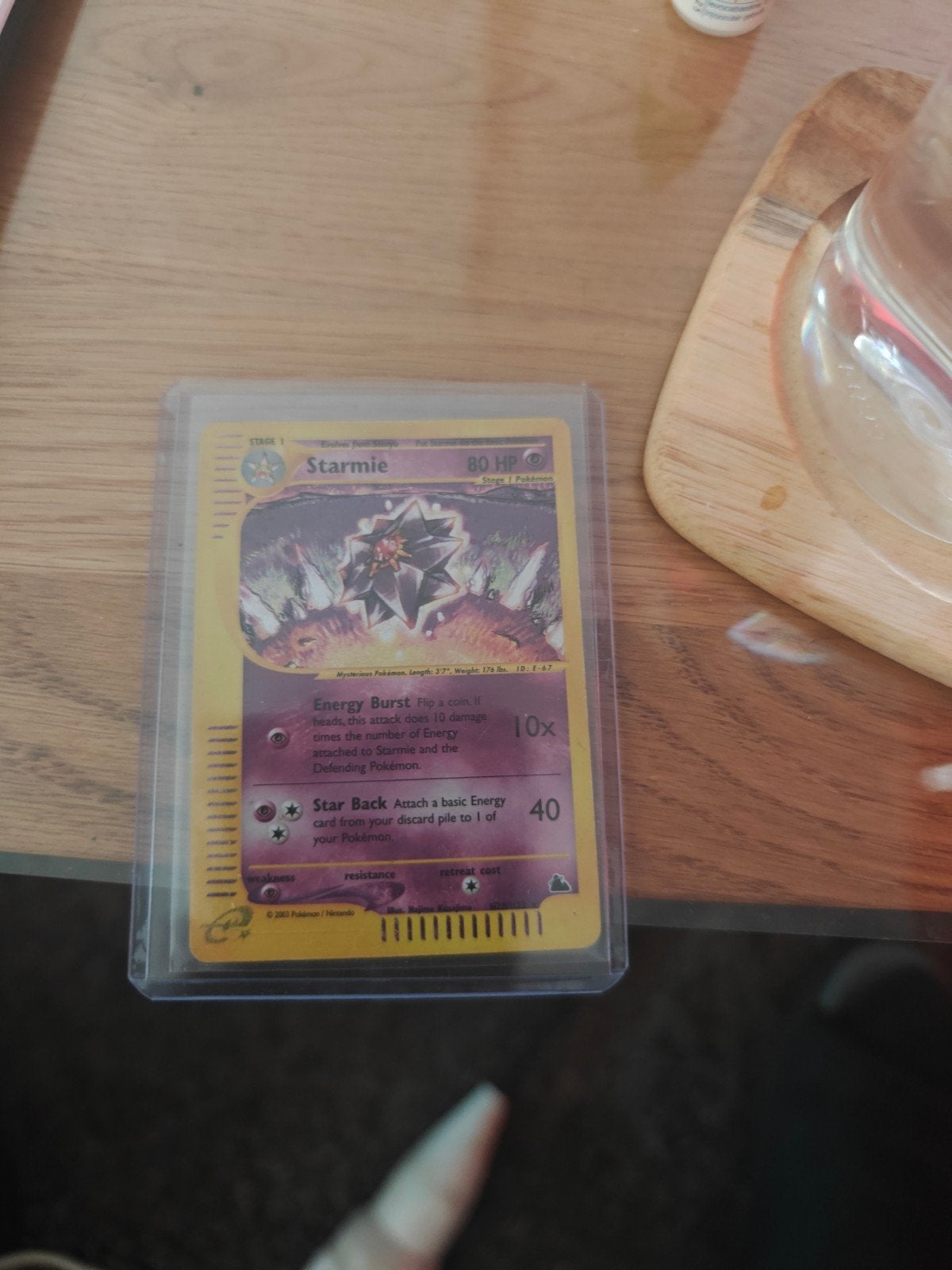 Starmie H28 Skyridge Pokémon Kaart, Ophalen of Verzenden, Gebruikt, Losse kaart
