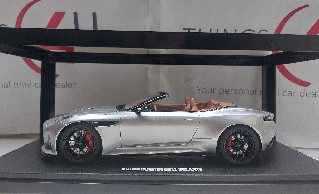 GT Spirit 1:18 Aston Martin DB12 Volante 2023 zilver nieuw, Ophalen of Verzenden, Nieuw, Auto, Overige merken