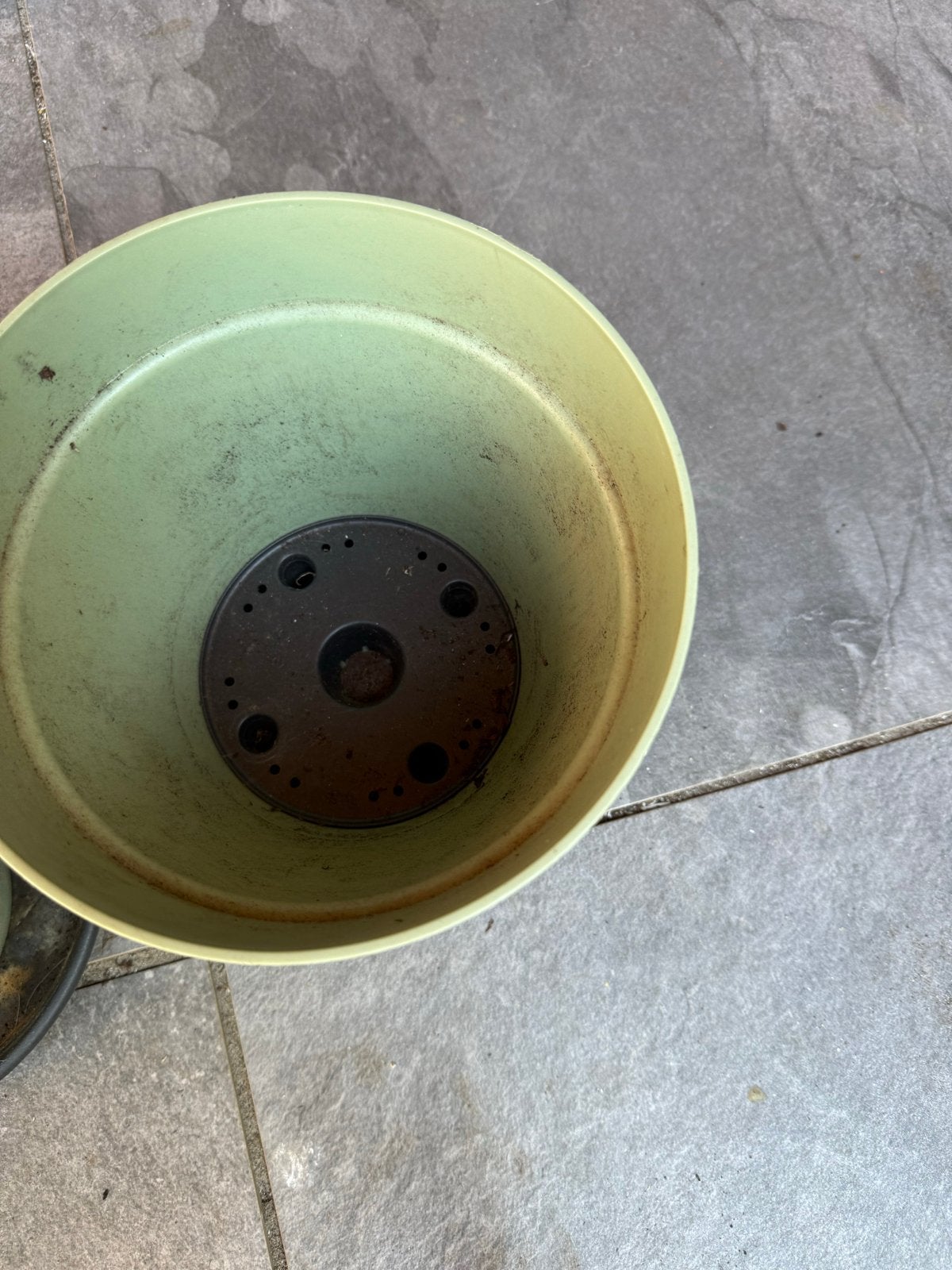 3x Elho Bloempot Rond 20 cm - Pistache Groen, Ophalen, Kunststof, Gebruikt, Rond