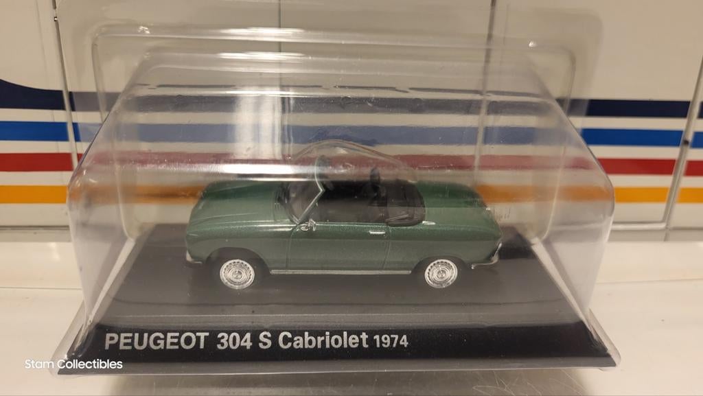 Norev Peugeot 304 S Convertible Green - 1974, Hobby en Vrije tijd, Modelauto's | 1:43, Auto, Norev, Ophalen of Verzenden, Zo goed als nieuw