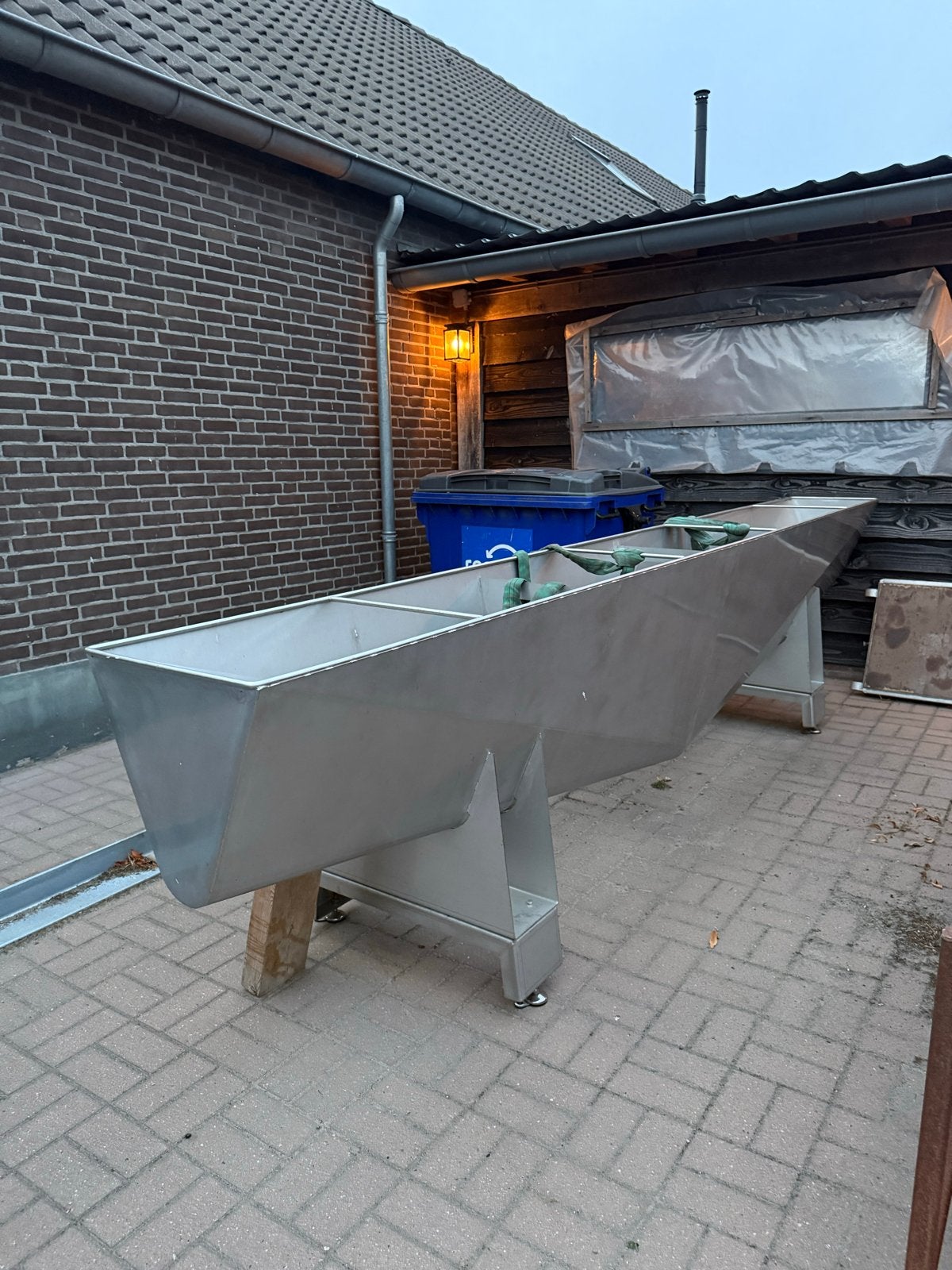 RVS drinkbak met afvoer, Ophalen of Verzenden