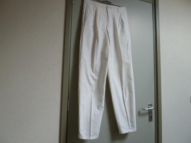42-44-broek-ecru streep-merk tripper maat 34 spijkermaat, Verzenden, Beige, Maat 42/44 (L), Zo goed als nieuw