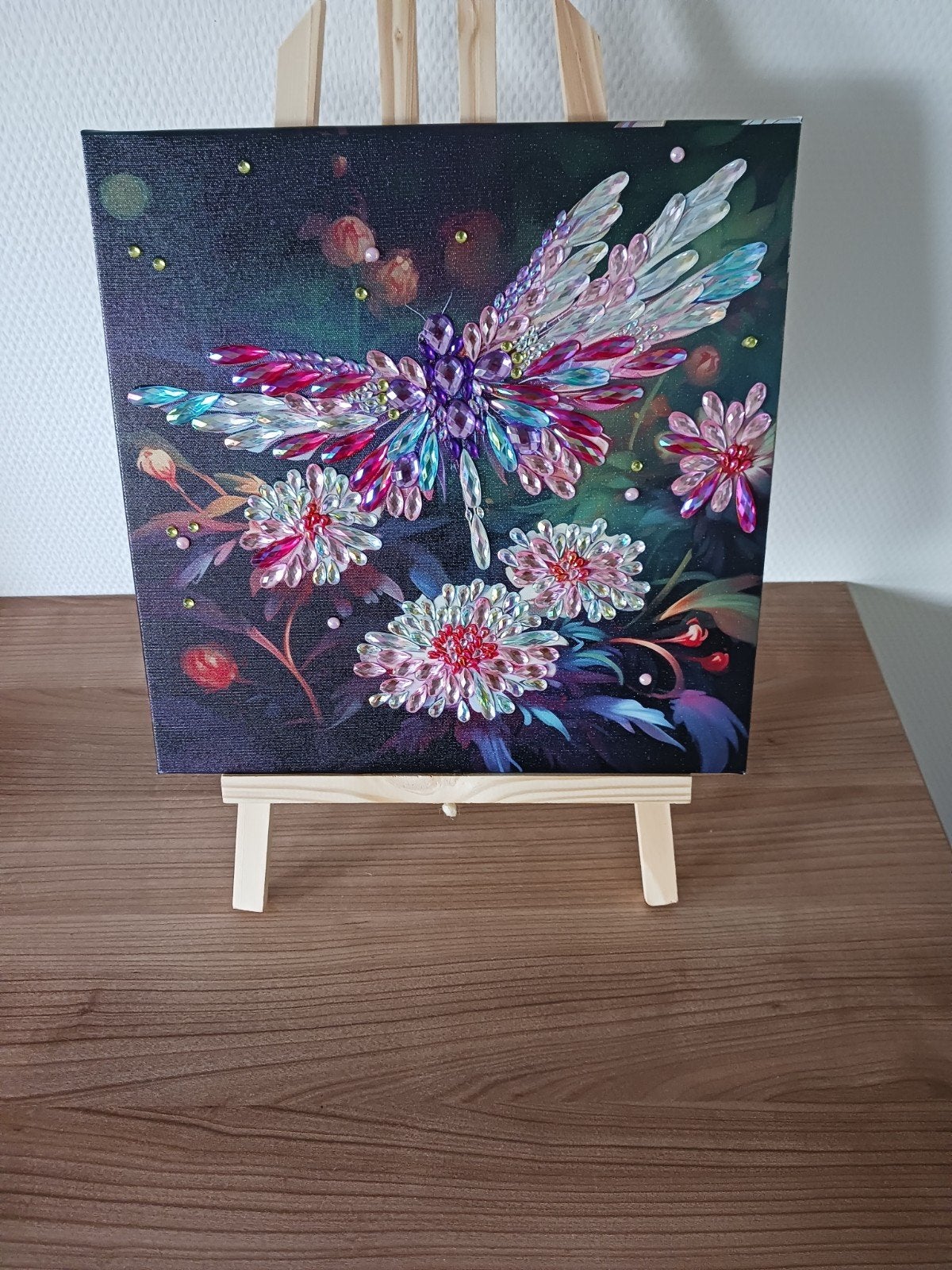 Diamond Painting Libelle Schilderij 30x30 cm, Ophalen of Verzenden