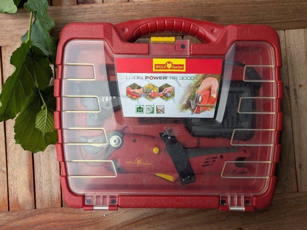 Wolf Garten elektrische snoeischaar RR 3000, Ophalen of Verzenden, Gebruikt, Minder dan 20 mm, Wolf-Garten