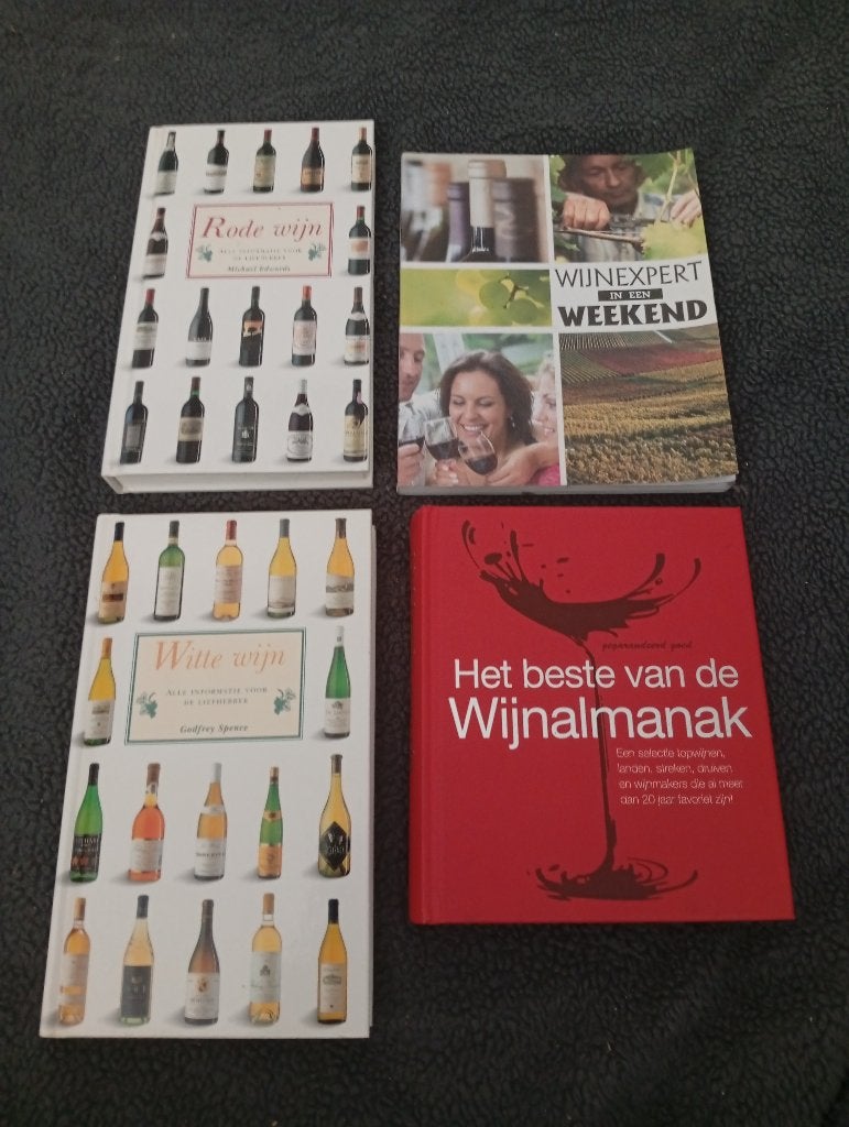 4 diverse wijnboeken voor € 5,-, Boeken, Ophalen of Verzenden, Zo goed als nieuw, Overige onderwerpen, Michael Edwards