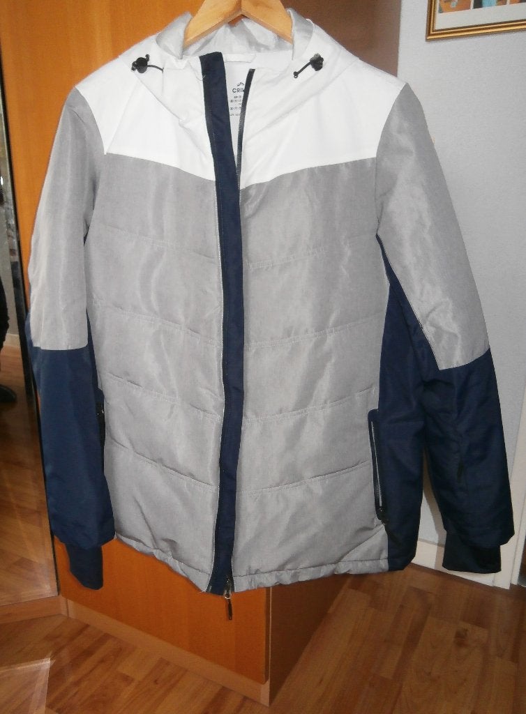 Fijn Crivit Ski-jack mt 42 (Grijs, donkerblauw. wit) nieuw, Kleding | Dames, Maat 42/44 (L), Nieuw, Ophalen of Verzenden, Crivit