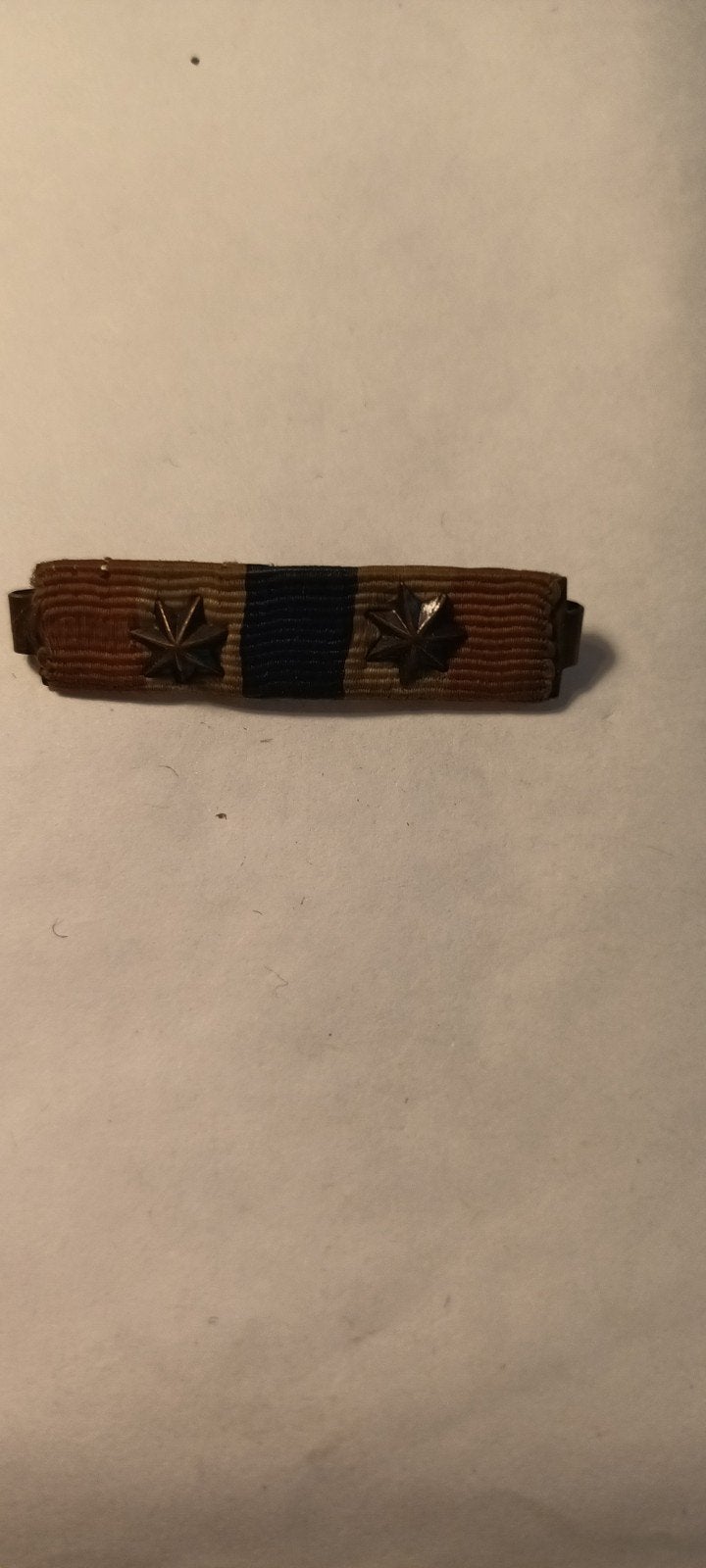 Militair lintje met sterren - Vintage, Verzamelen, Ophalen of Verzenden, Overige soorten, Overige gebieden, Lintje, Medaille of Wings