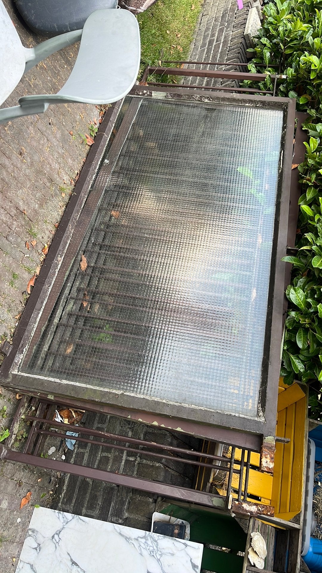 Stalen hekken (oud ijzer!!), Doe-het-zelf en Verbouw, Ophalen, Steen of Klei, Zo goed als nieuw, 15 m² of meer