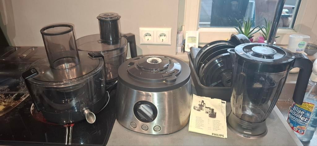 Philips Keukenmachine met accessoires, Ophalen, Gebruikt, 3 snelheden of meer, 2 tot 3 liter