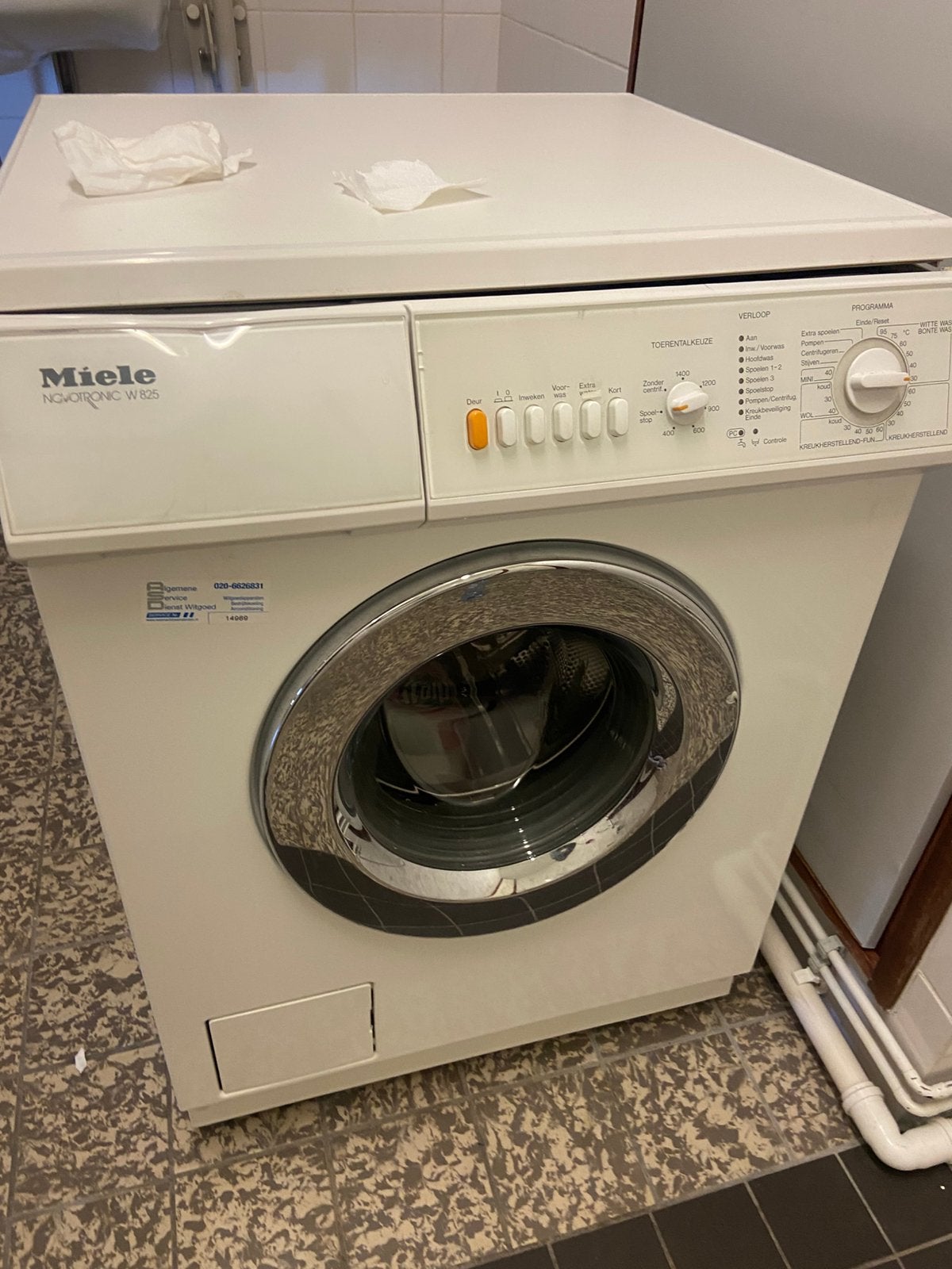 Miele Novotronic W925 Wasmachine - Betrouwbaar & Krachtig, Gebruikt, Ophalen of Verzenden, Voorlader, Wolwasprogramma