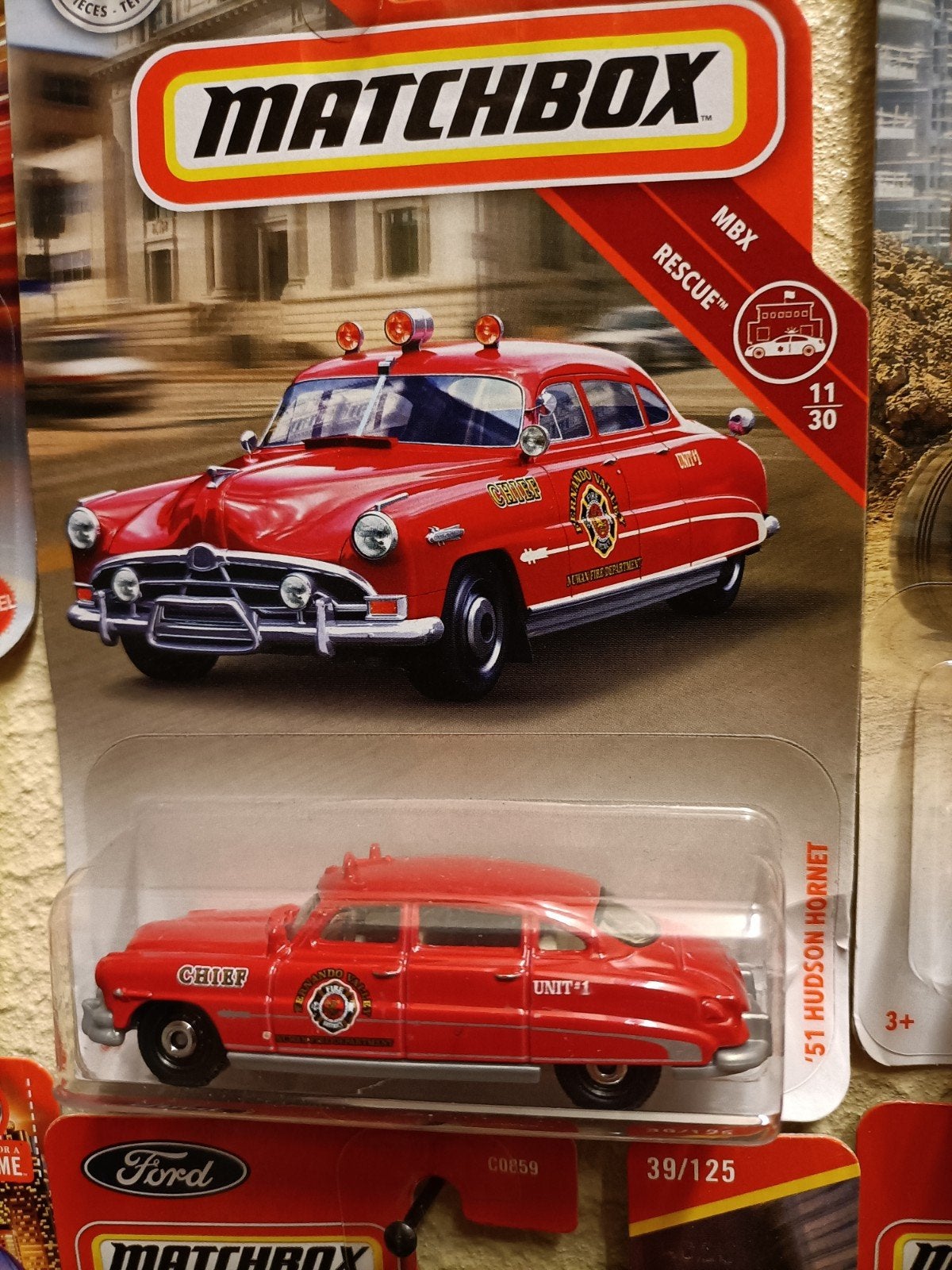 Matchbox '51 Hudson Hornet Brandweerauto, Ophalen of Verzenden, Nieuw