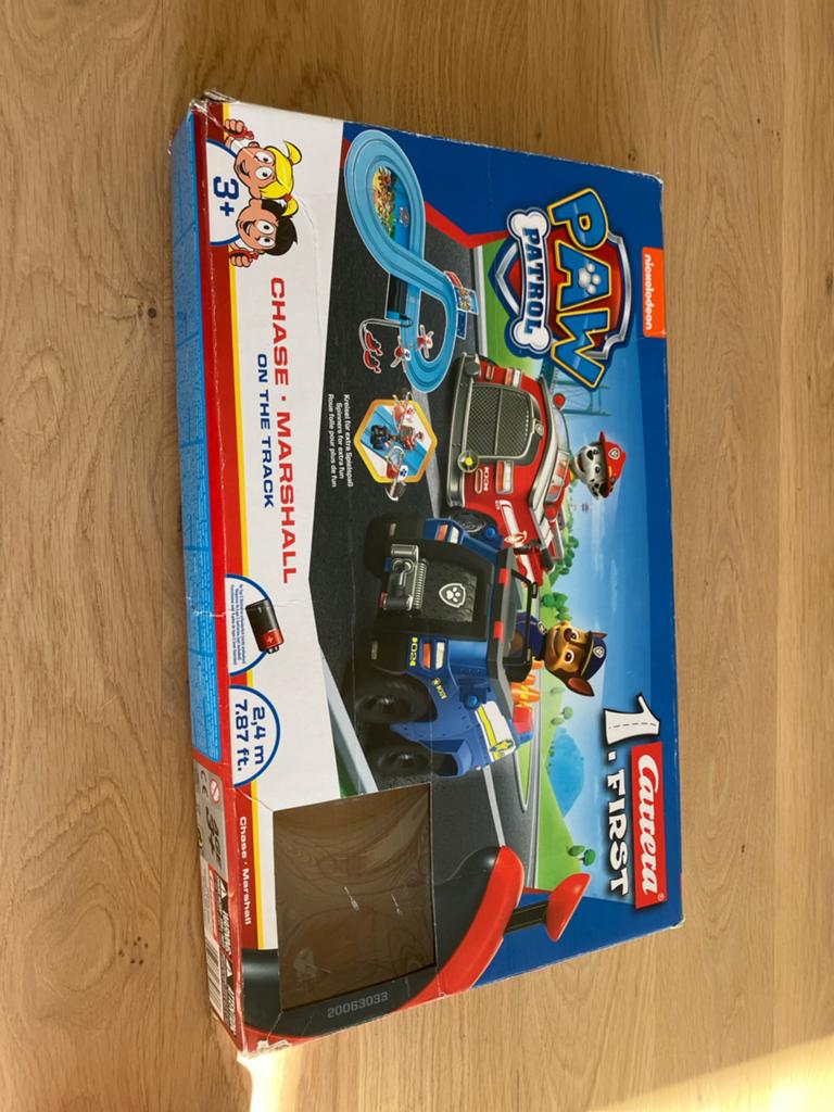 Carrera First Paw Patrol Racebaan - Chase & Marshall, Kinderen en Baby's, Speelgoed | Racebanen, Racebaan, Zelf te bouwen, Carrera