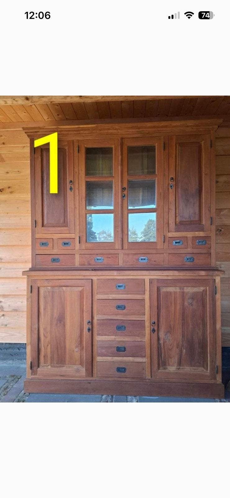 2 teak houten  buffetkasten, Ophalen, Zo goed als nieuw, 25 tot 50 cm, 200 cm of meer