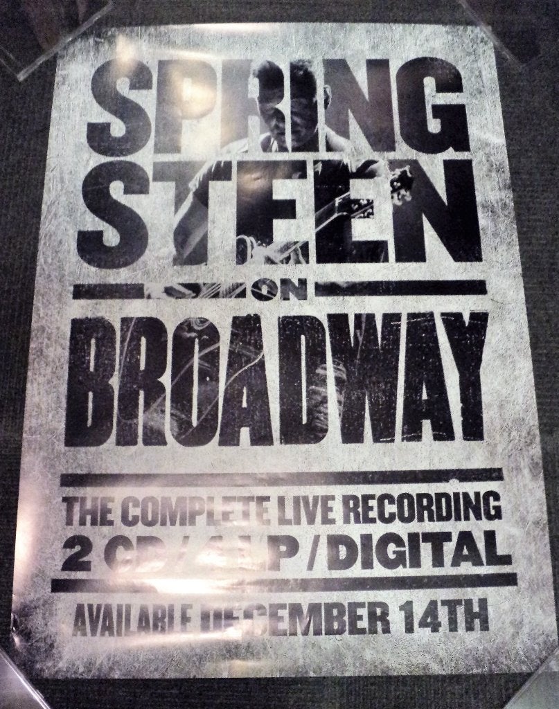 Bruce Springsteen PROMO POSTER On Broadway, Bruce Springsteen, Ophalen of Verzenden, NvT, Poster, Artwork of Schilderij