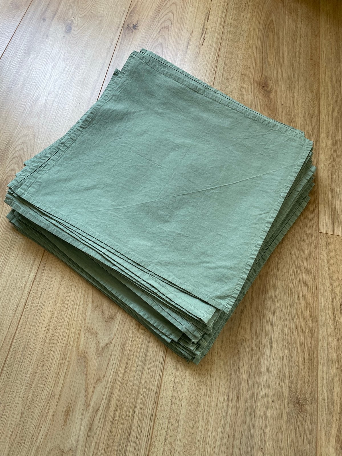80x Sage Groen Servetten, Textiel, Overige typen, Ophalen of Verzenden, Zo goed als nieuw