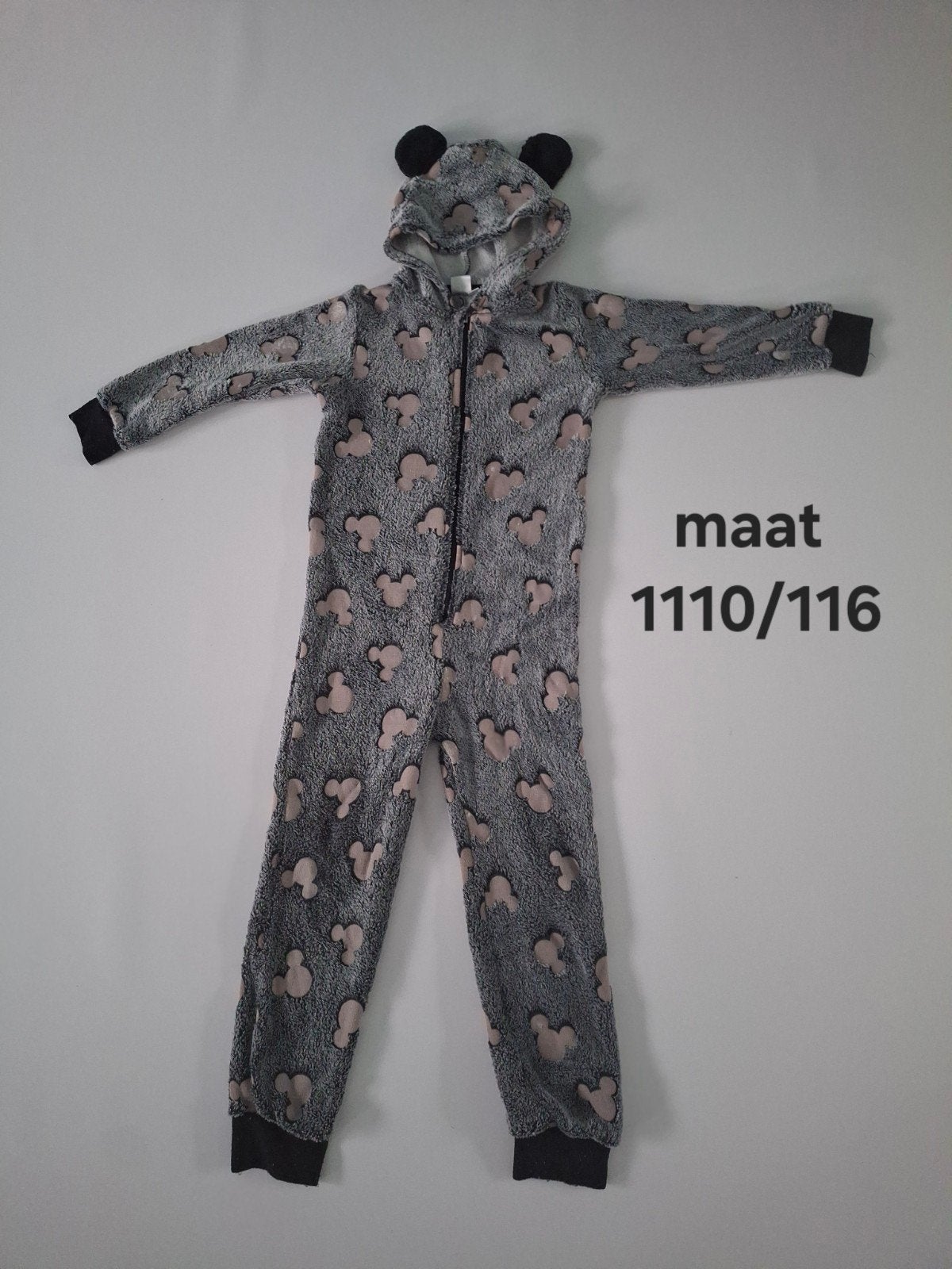 Mickey Mouse Onesie Maat 110/116, Disney, Nacht- of Onderkleding, Jongen of Meisje, Ophalen of Verzenden