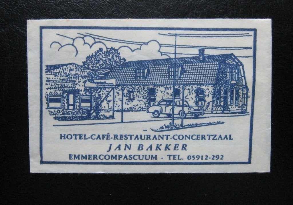5574 Emmercompascuum - Hotel Cafe Restaurant Jan Bakker, Ophalen of Verzenden, Nederland