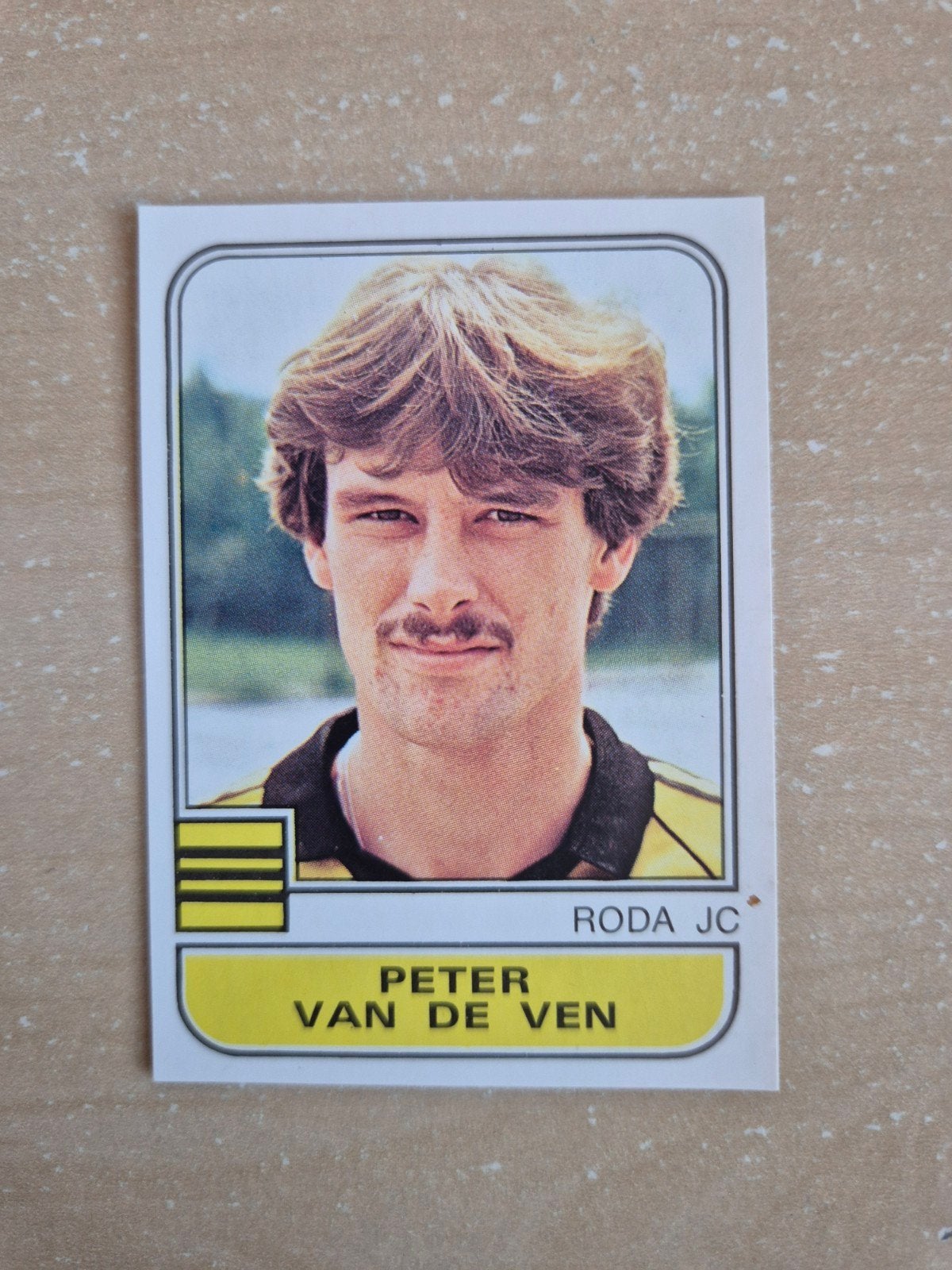 Panini Voetbal 82 Peter van de Ven Roda JC, Ophalen of Verzenden, Zo goed als nieuw, Roda JC, Poster, Plaatje of Sticker