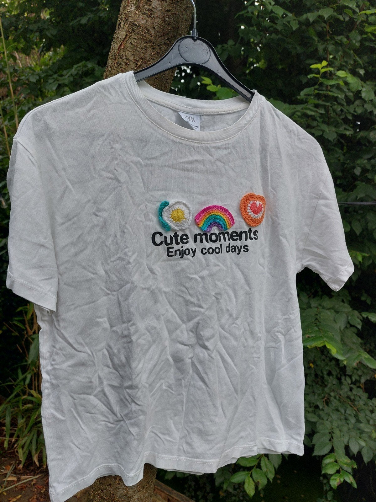 Zara T-shirt 'Cute moments' - Maat 11-12 jaar (152 cm), Kinderen en Baby's, Ophalen of Verzenden, Nieuw, Zara, Jongen of Meisje