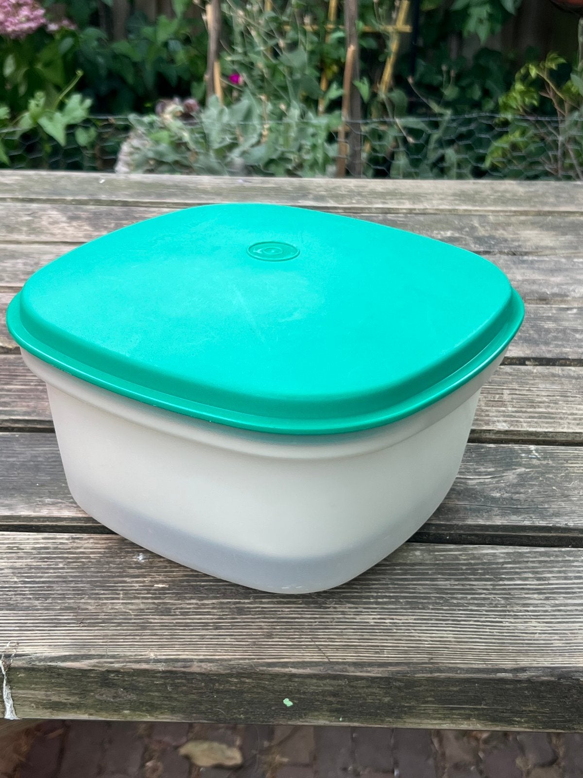 Tupperware serveerwonder in uitstekende staat groene deksel, Ophalen of Verzenden, Zo goed als nieuw, Groen