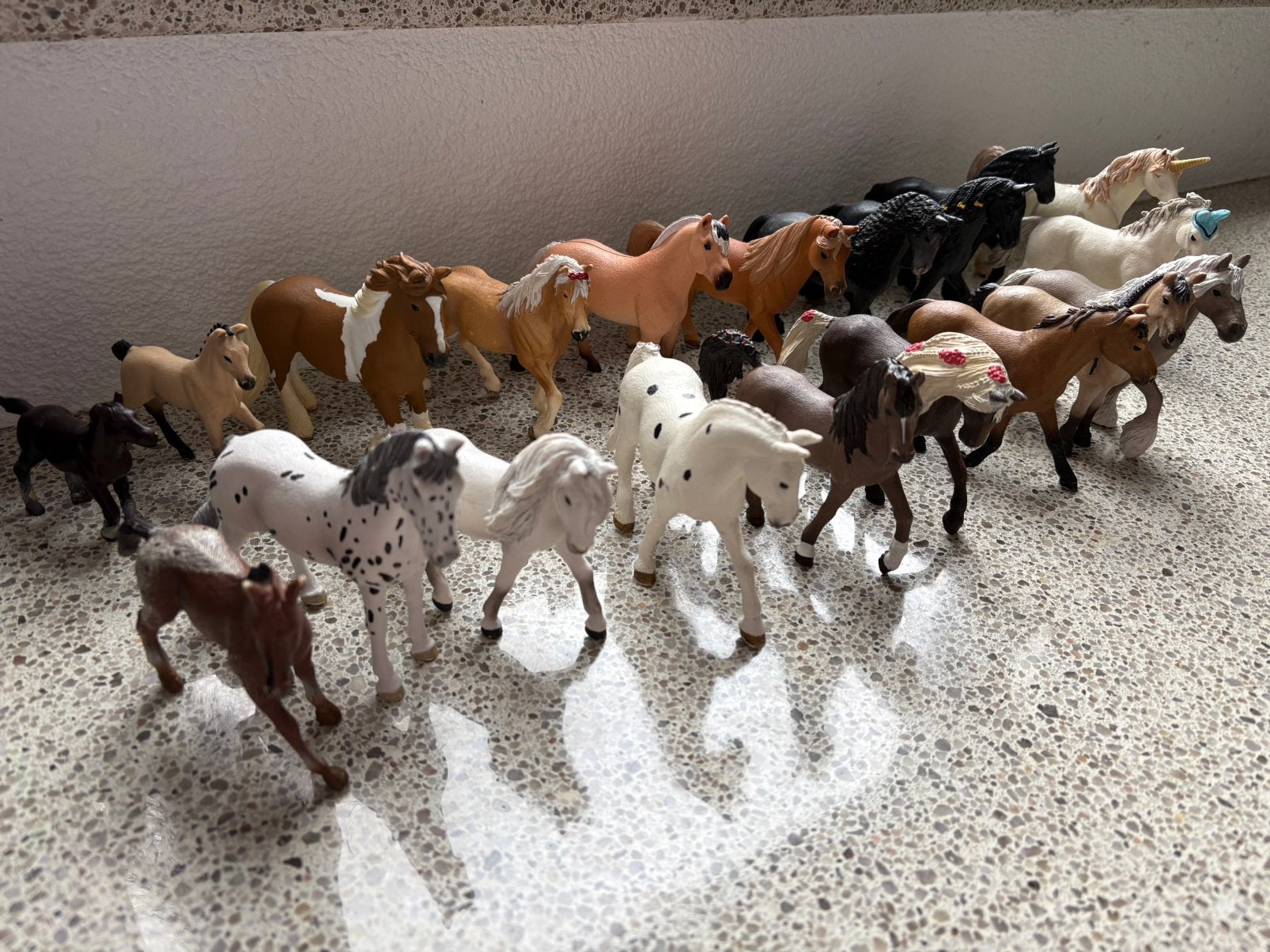 Grote collectie Schleich paarden en pony's, Kinderen en Baby's, Ophalen, Gebruikt, Jongen of Meisje