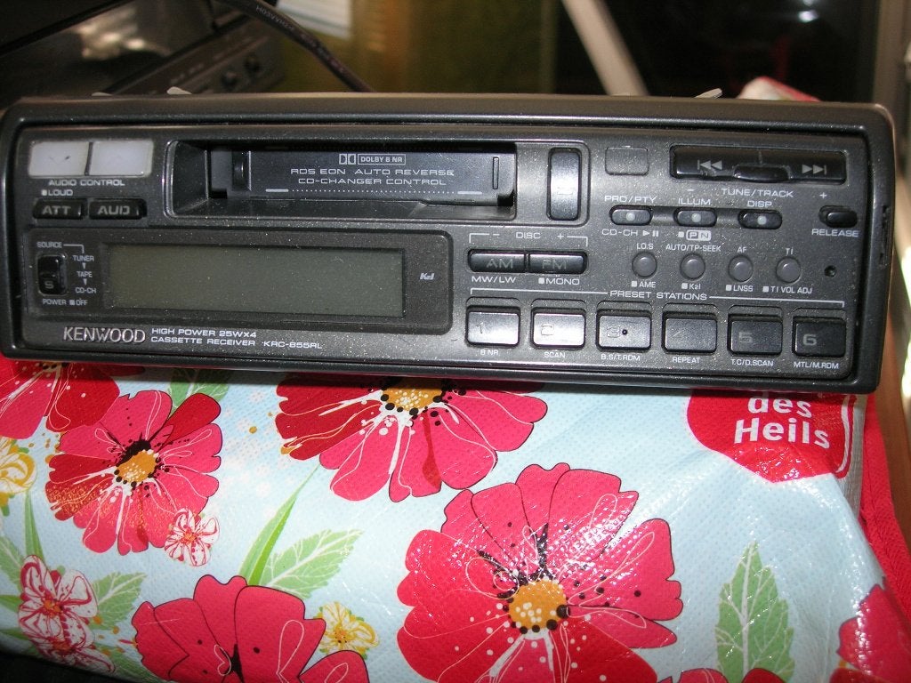 Kenwood autoradio met CD wiselaar en casette speler, Ophalen, Gebruikt