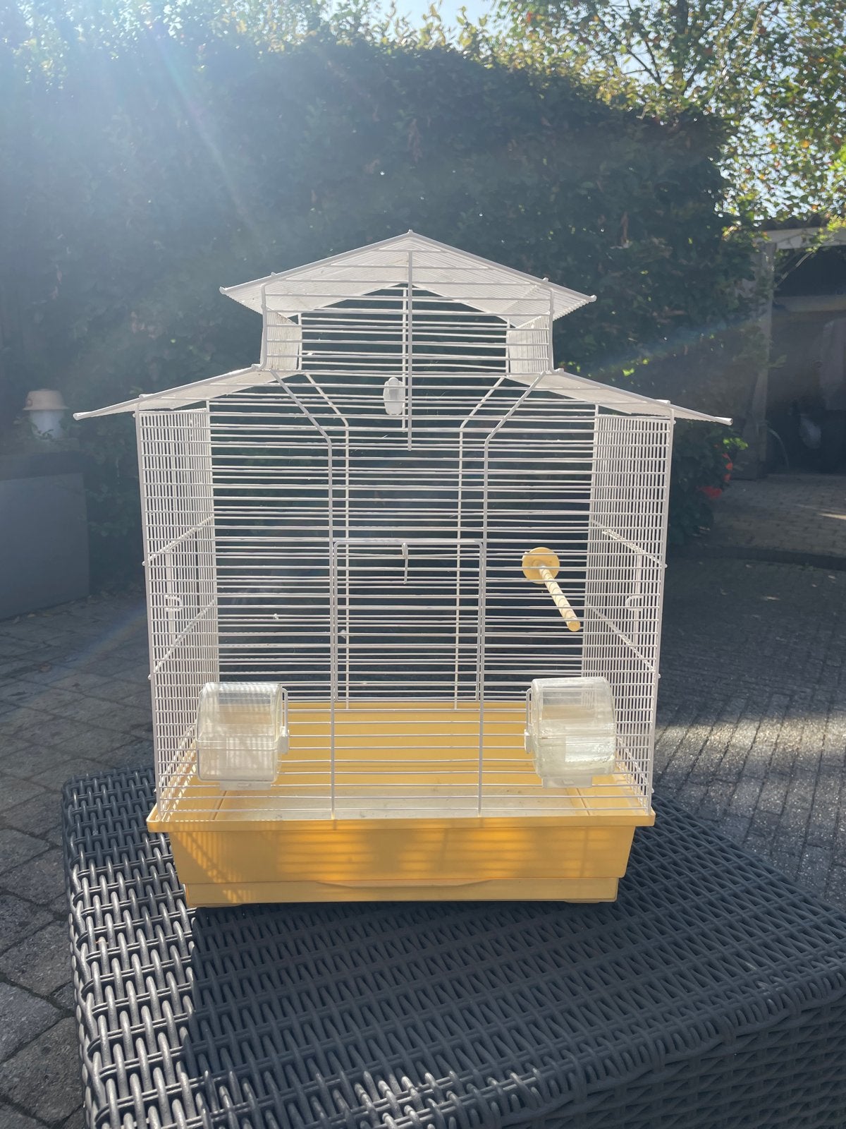 Vogelkooi (parkieten/kanaries) te koop, Dieren en Toebehoren, Vogels | Hokken en Kooien, Ophalen, Metaal, Vogelkooi