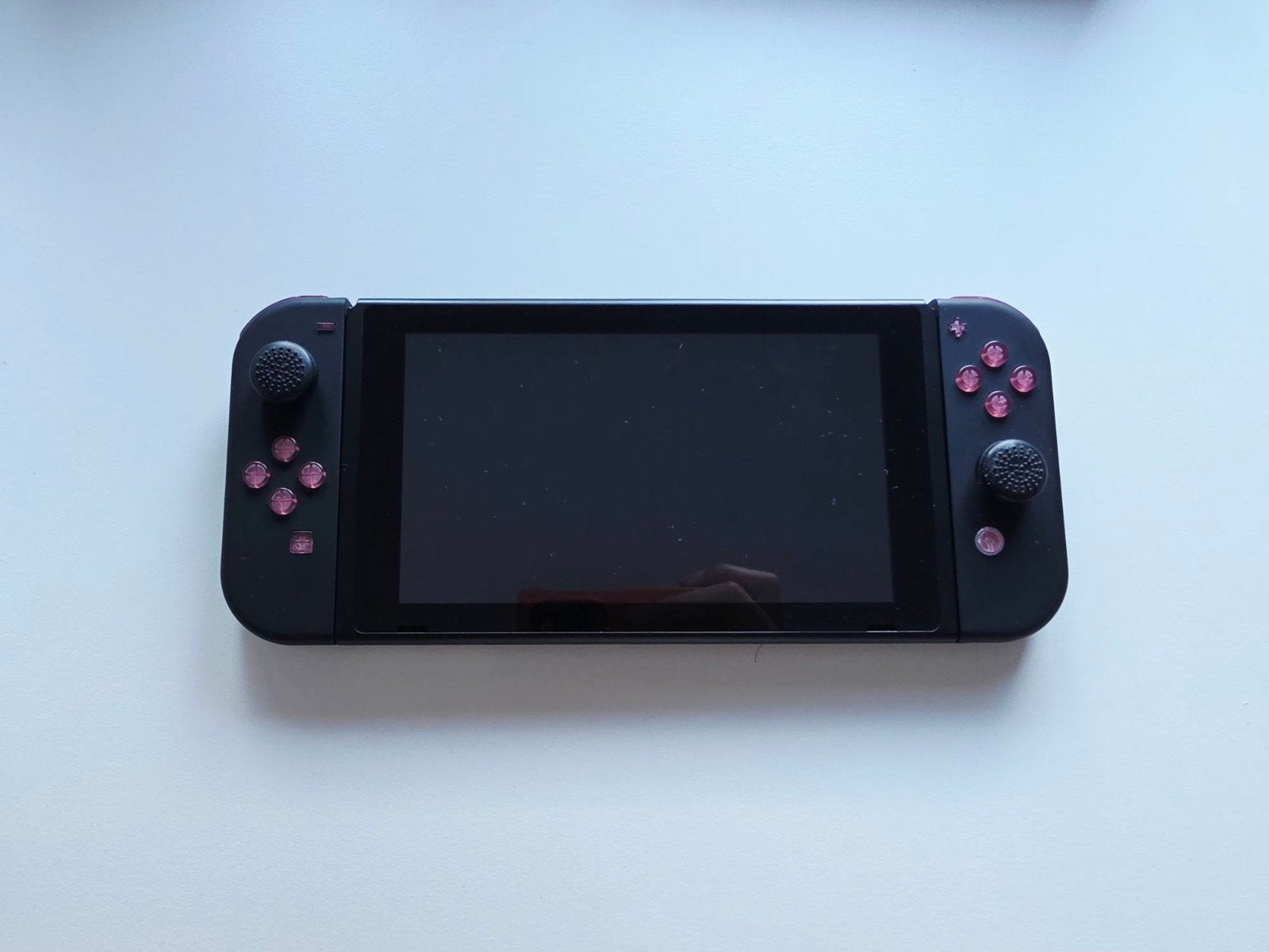 Nintendo Switch V2 (2019) met custom Joy-Con behuizing, Ophalen, Gebruikt, Met 2 controllers, Switch 2019 Upgrade