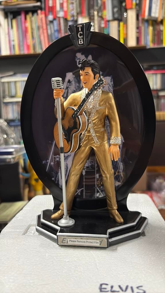 Elvis Presley Gold limited numbered statue met COA, Ophalen, Zo goed als nieuw, Ducoso, Ducoso
