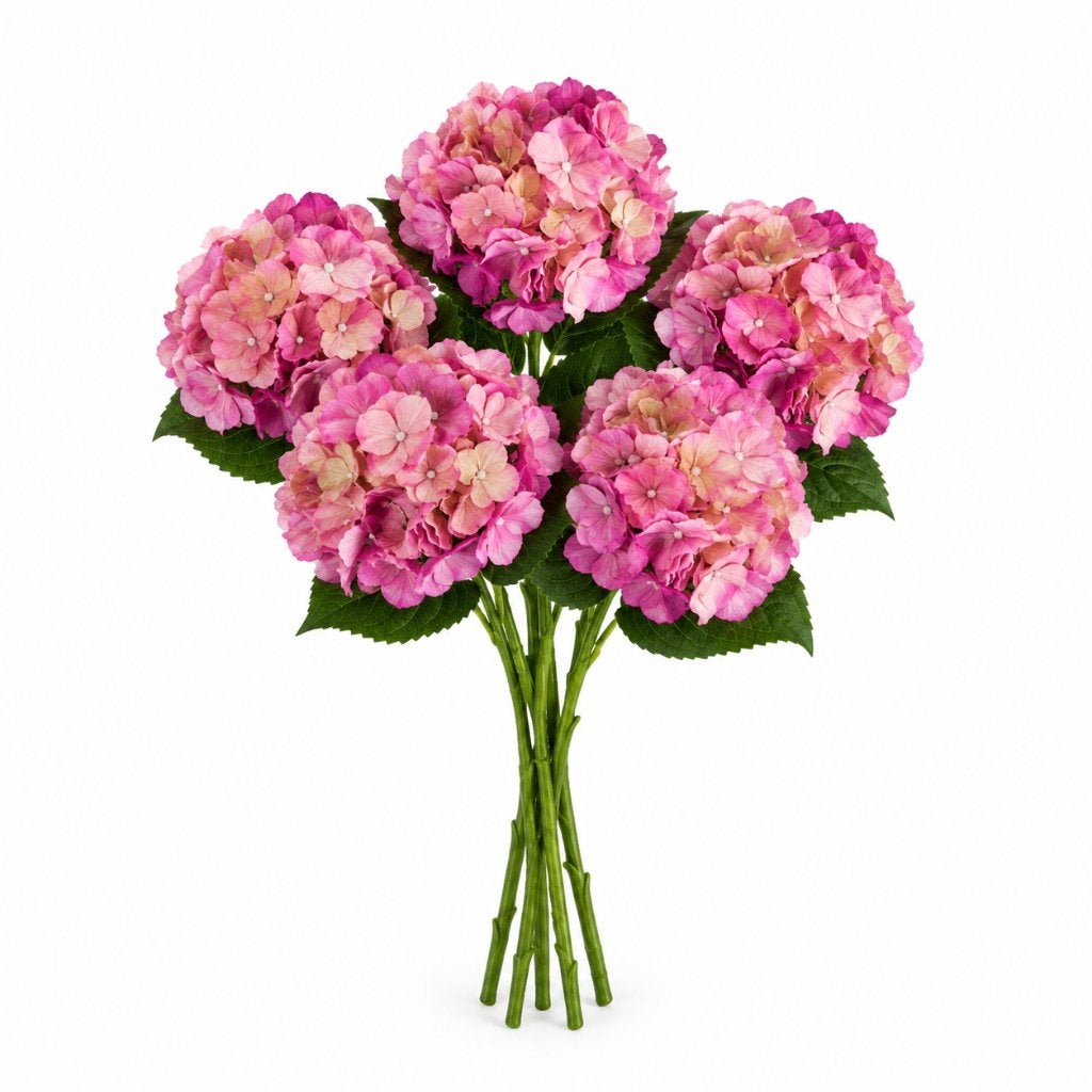 Kunstbloem boeket House Doctor Rood 5 stuks HDHydrangea, Binnen, Nieuw, Ophalen of Verzenden, Kunststof