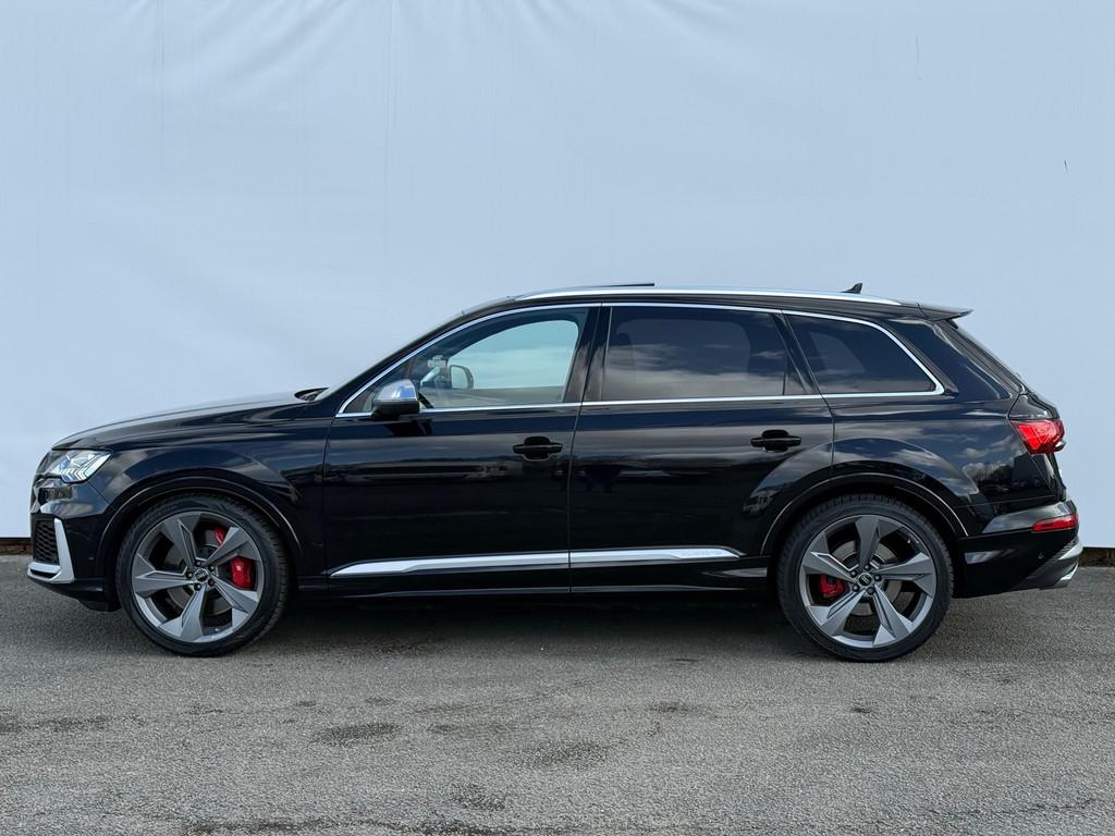 Audi Q7 4.0 TDI SQ7 quattro 7 persoons|4Wielsturing|LED|Nach, Auto's, Audi, 435 pk, Gebruikt, 7 stoelen, Zwart