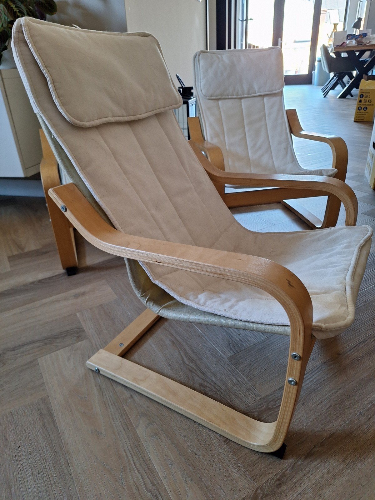 3 kinder fauteuils met houten frame, Ophalen, Modern, Comfortabel, Gebruikt, Drie