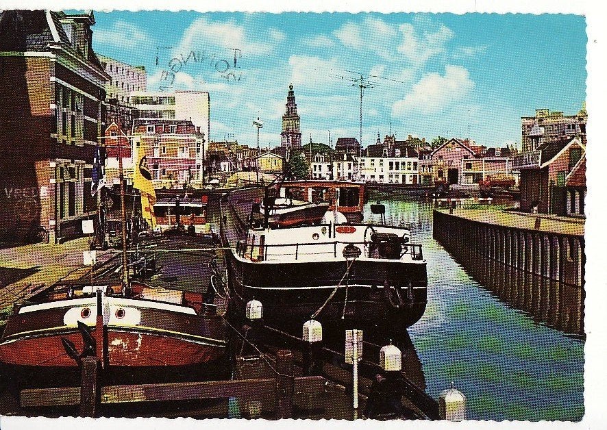 Groningen Winschoterdiep -Oosterhaven 1967 -binnenvaart-, Ophalen, 1960 tot 1980, Gelopen, Groningen