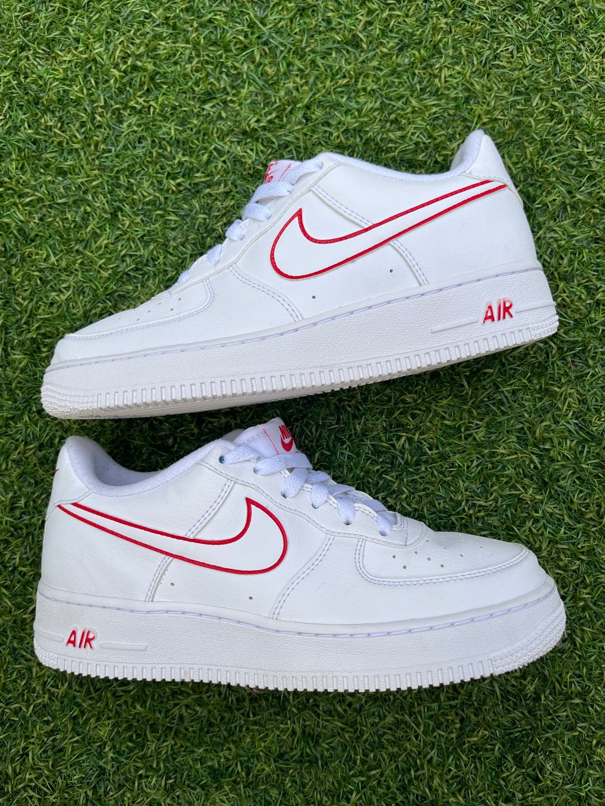 Nike Air Force 1 Low GS 'White University Red' -EU 38.5 ZGAN, Kleding | Dames, Schoenen, Ophalen of Verzenden, Zo goed als nieuw