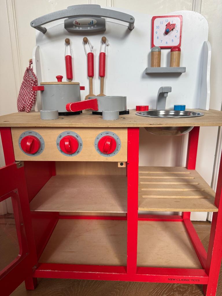 Speelkeuken peuter, Ophalen of Verzenden, Gebruikt, Hout, Speelkeuken