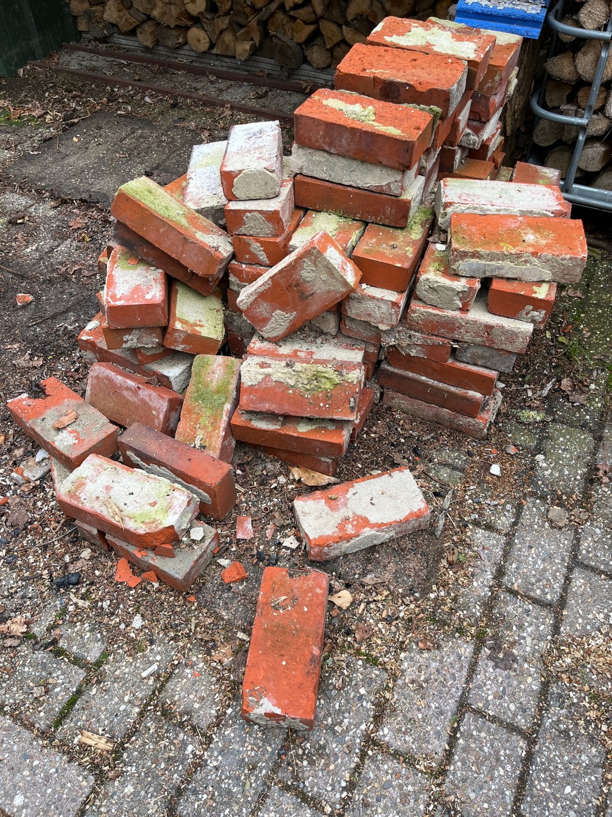 Groninger bakstenen voor diverse projecten, Doe-het-zelf en Verbouw, Ophalen, Gebruikt, Bakstenen