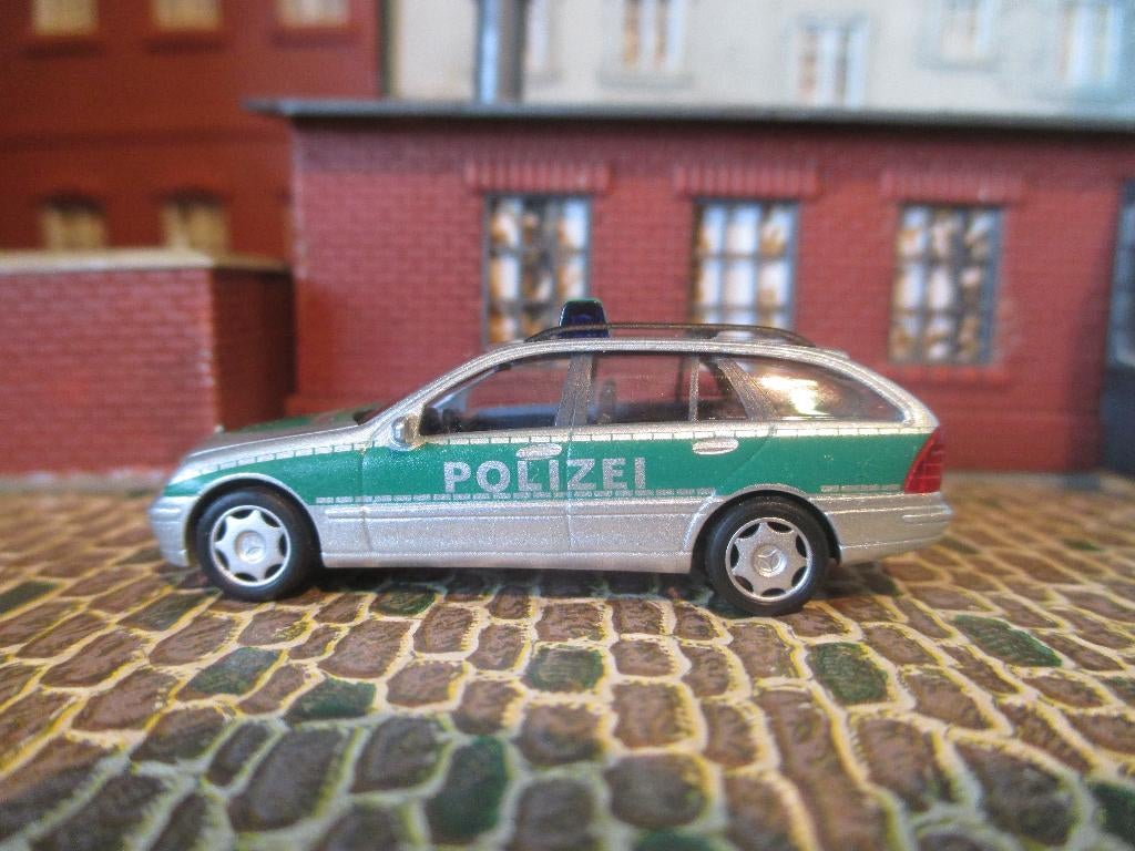 Mercedes Benz S203 C-Klasse Tourist - Busch Polizei Politie, Hobby en Vrije tijd, Ophalen of Verzenden, Nieuw, Auto, Overige merken