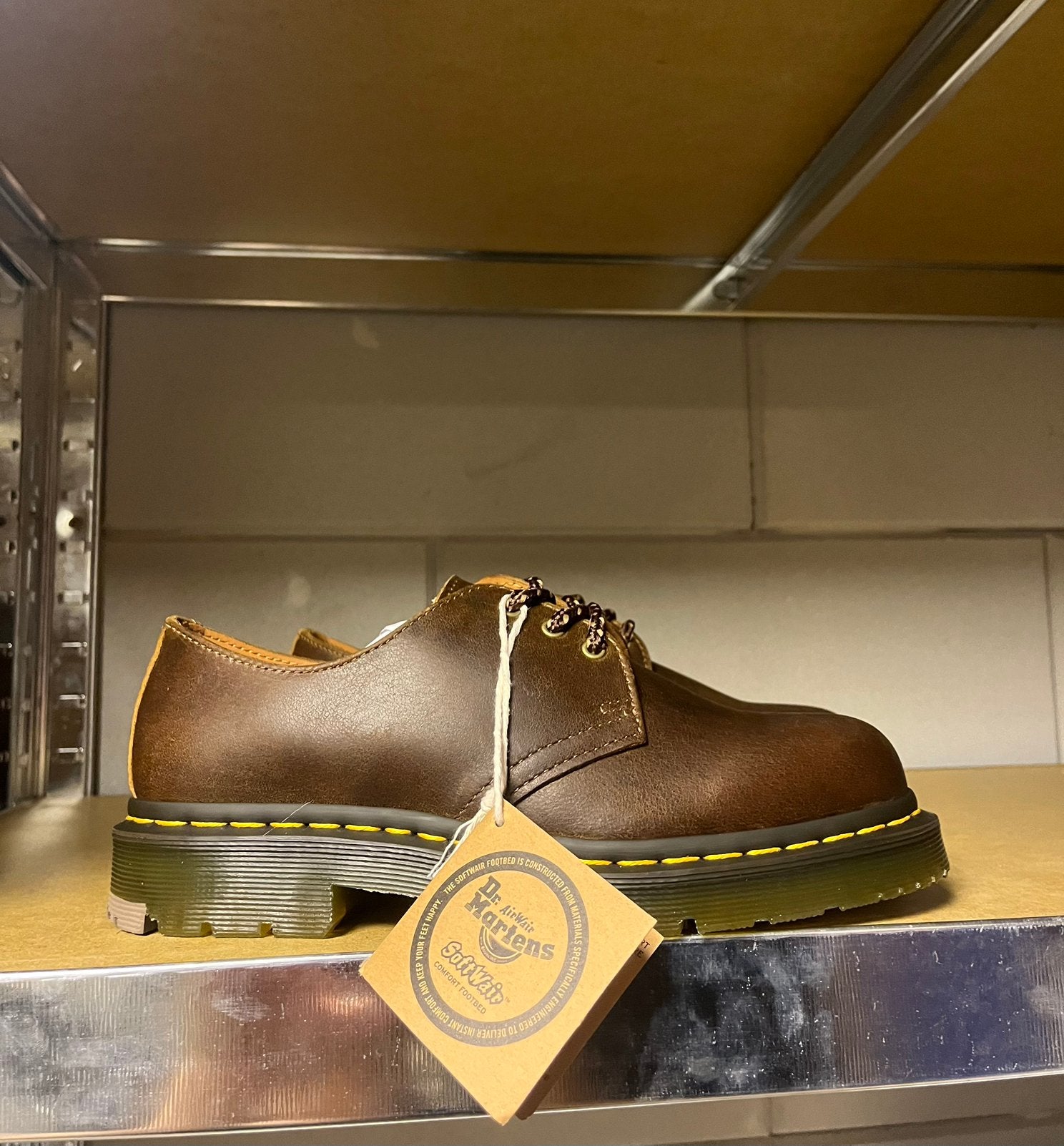 Dr. Martens 1461 Slip resistant dark tan maat 38, Dr. Martens, Docs, Bruin, Docs