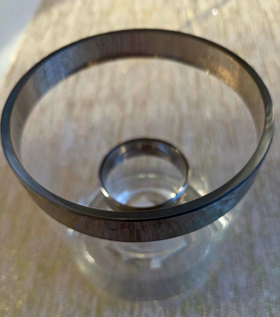 Riviera Maison Windlichten Set - Glas met Zilveren Rand, Overige kleuren, 50 tot 75 cm, Ophalen of Verzenden, Glas