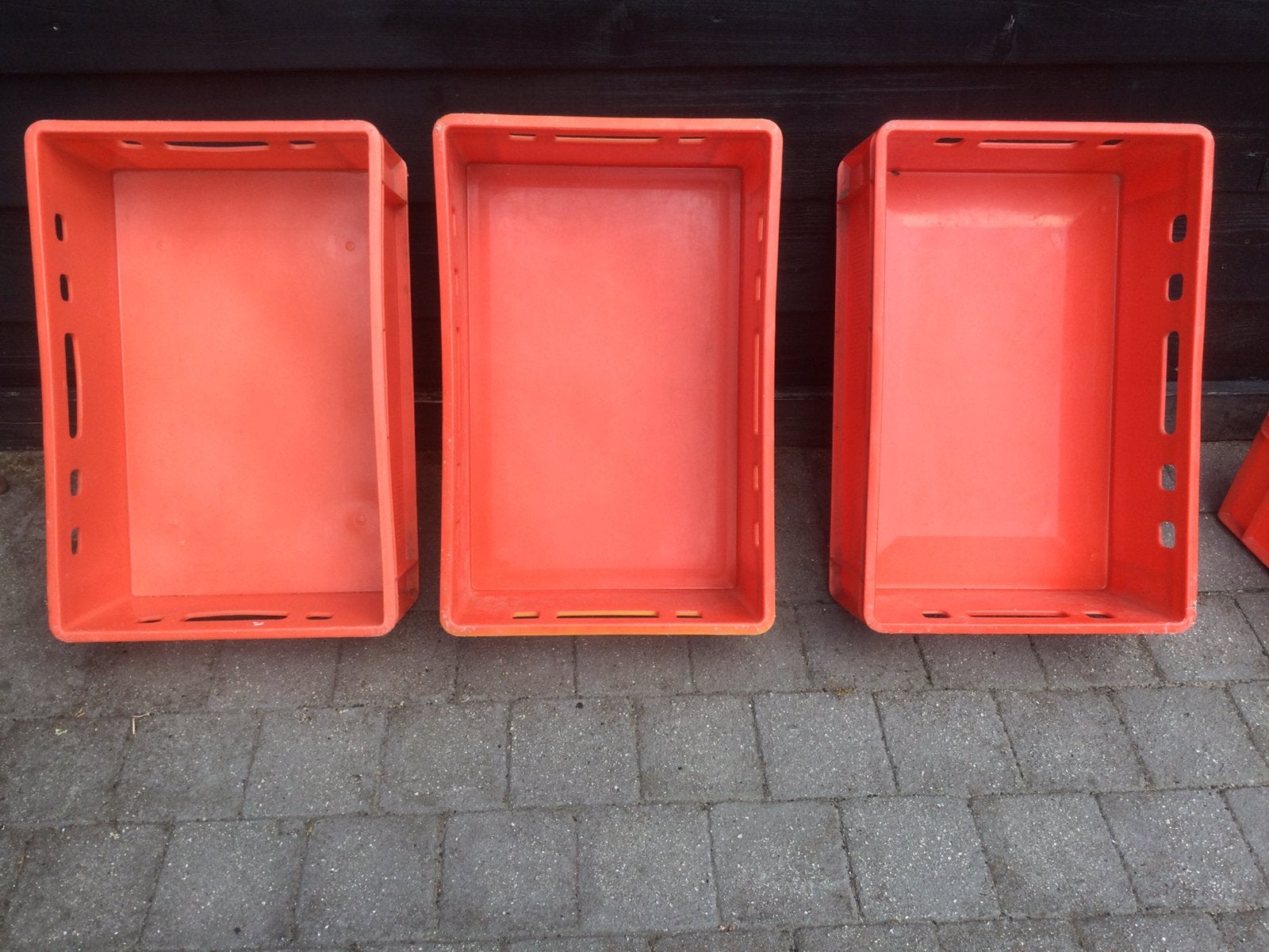 4 mooie stevige opberg kratten schoon, Doe-het-zelf en Verbouw, Kratten en Dozen, Ophalen, 40 tot 60 cm, 50 tot 75 cm, Minder dan 35 cm
