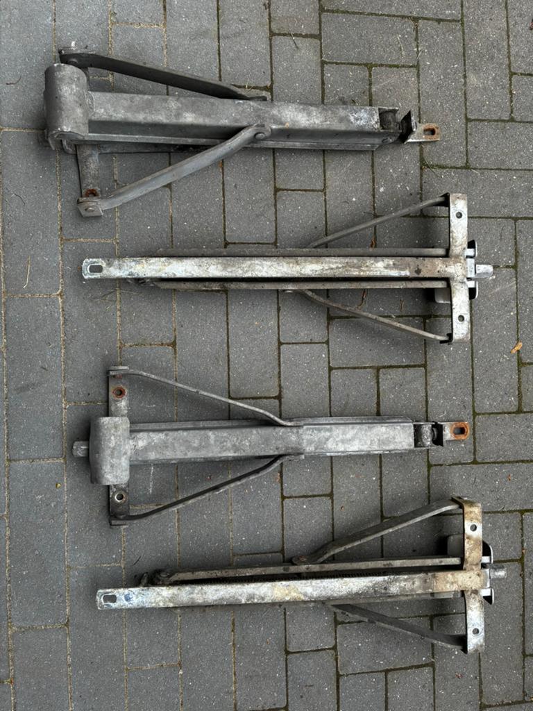 Steunpoten aanhanger, vouwwagen, caravan, vouwtent 4stuks, Auto diversen, Ophalen of Verzenden, Gebruikt
