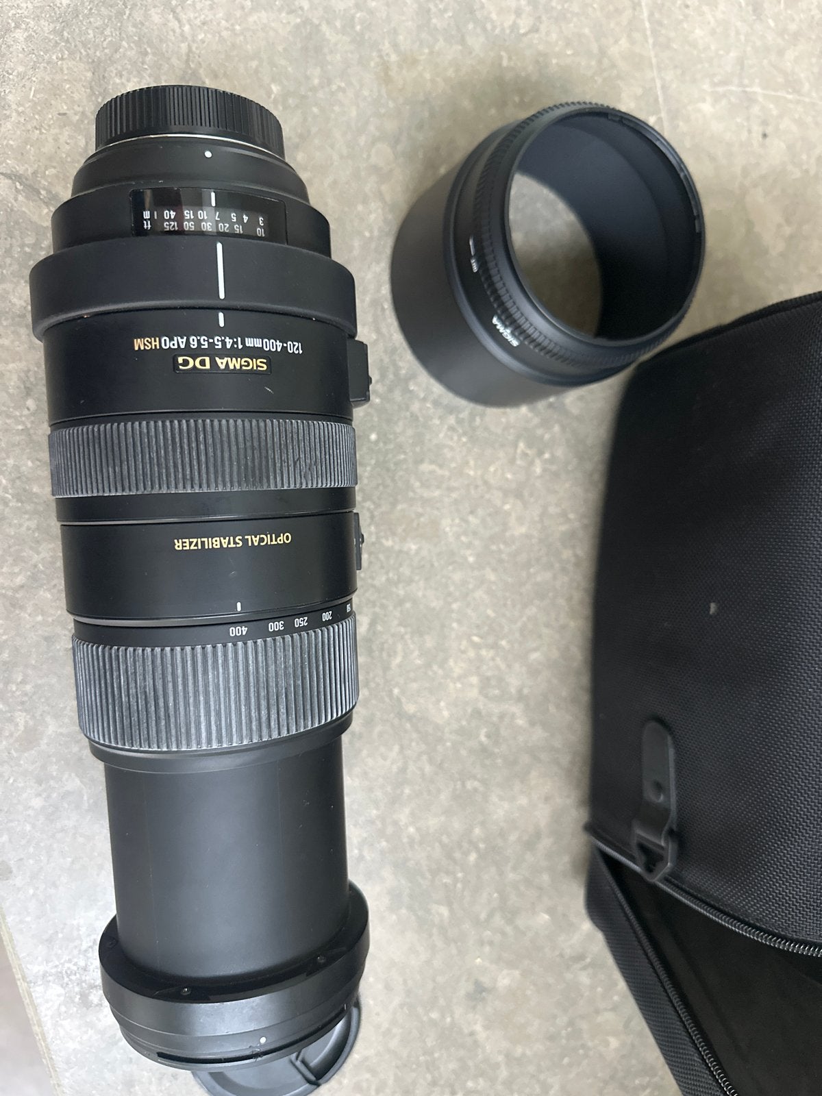 Sigma telelens 120-400mm f/4.5-5.6 DG APO HSM Telelens, Audio, Tv en Foto, Sigma, Autofocus, Telelens, Ophalen of Verzenden