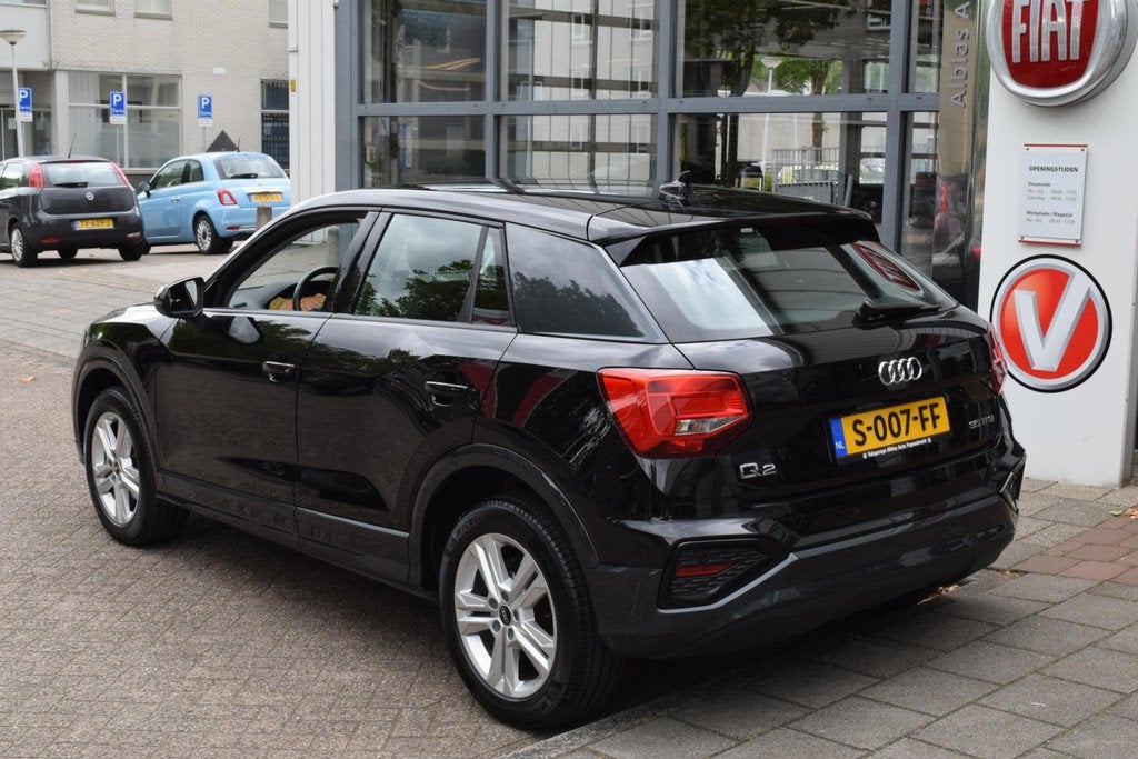 Audi Q2 35 TFSI S-Line|Leer|Virtual|Cam.|ACC|Elektr.klep, Auto's, Audi, 4 cilinders, 150 pk, Zwart, Leder