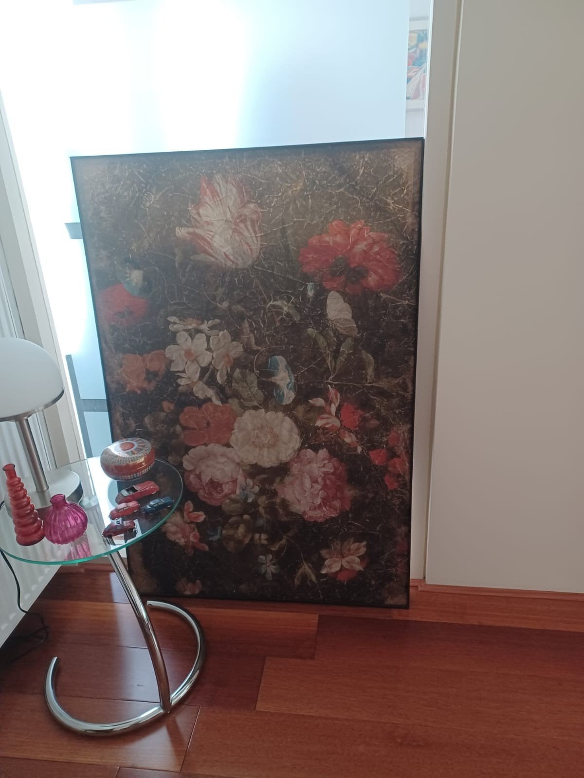 Groot schilderij met bloemen, klassieke stijl, Ophalen