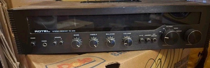 Rotel Stereo Receiver RX-202 - Vintage Audio, Ophalen of Verzenden, Gebruikt, Minder dan 60 watt, Overige merken